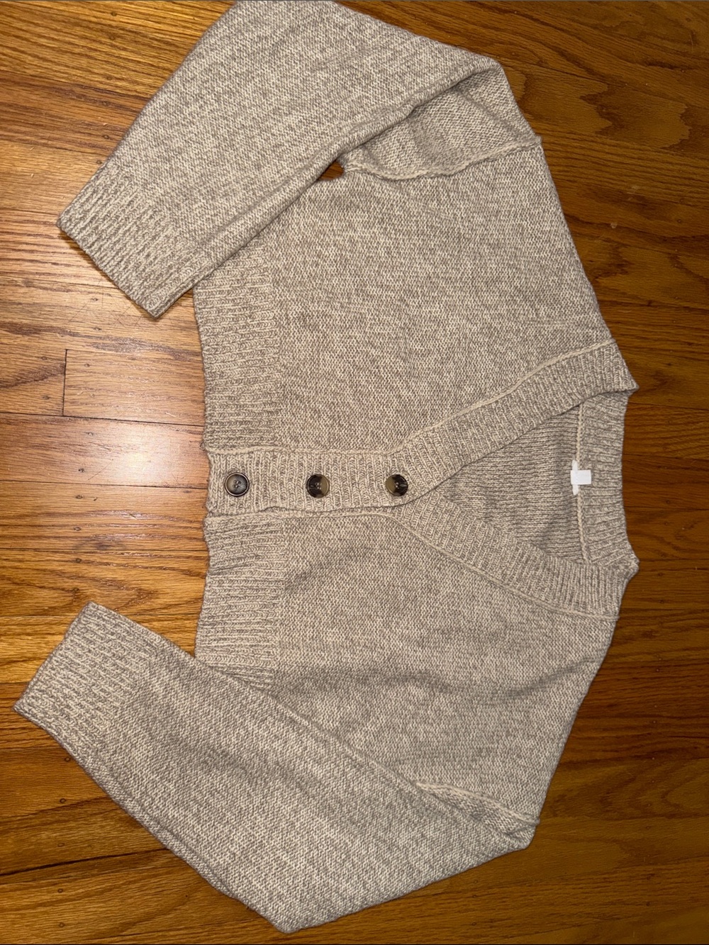 Garage Soft Taupe Button-Front Women's Sweater